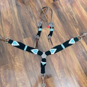 Showman Horse Sized Mohair Tack set